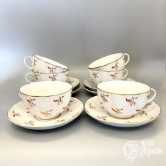 Чайные пары "Коралловый горошек"